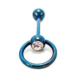 Piercing Langue Esclave Blue Line